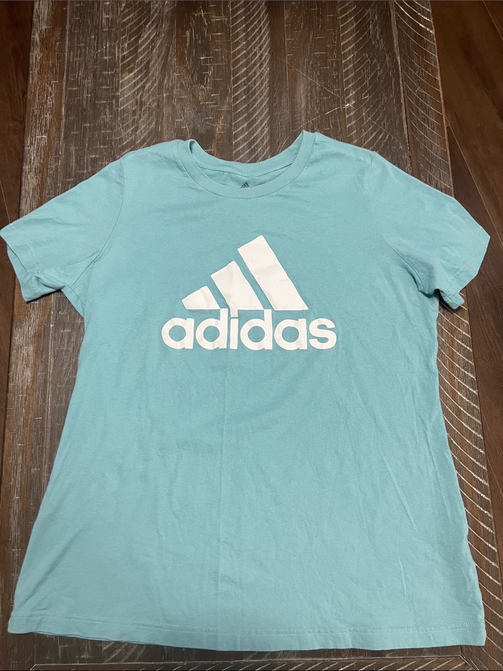 Ladies Adidas Aqua Short Sleeve Tee with White Logo